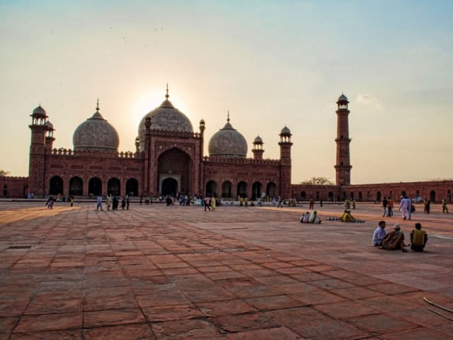 The Badshahi Mosque's construction was ordered by Mughl Emperor Aurangzheb. PHOTO: UMER IMAM UD DIN